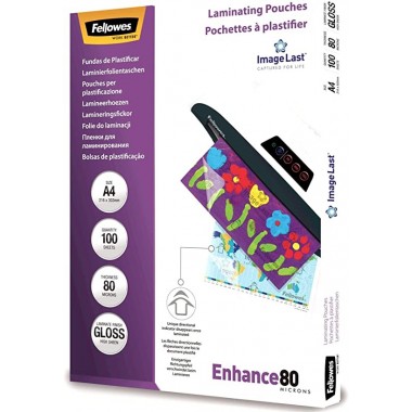 Pouches per plastificatrici - A4 - 80 microns - Fellowes