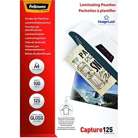 Pouches per plastificatrici - A4 - 125 microns - Fellowes
