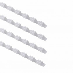 Dorsi plastici a 21 anelli - dorso 8 mm - bianco - Buffetti 2