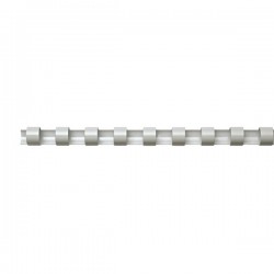 Dorsi plastici a 21 anelli - dorso 10 mm - bianco - Buffetti 2