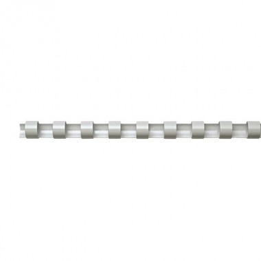 Dorsi plastici a 21 anelli - dorso 10 mm - bianco - Buffetti Dorsi plastici a 21 anelli - dorso 10 mm - bianco - Buffetti