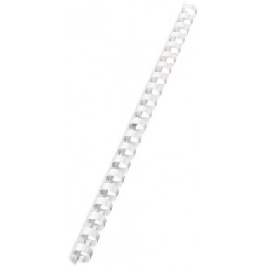 Dorsi plastici a 21 anelli - dorso 12 mm - bianco - Buffetti Dorsi plastici a 21 anelli - dorso 12 mm - bianco - Buffetti