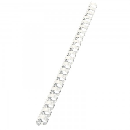 Dorsi plastici a 21 anelli - dorso 14 mm - bianco - Buffetti