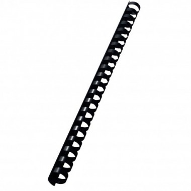 Dorsi plastici a 21 anelli - dorso 16 mm - Nero - Buffetti