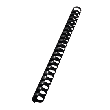 Dorsi plastici a 21 anelli - dorso 19 mm - nero - Buffetti