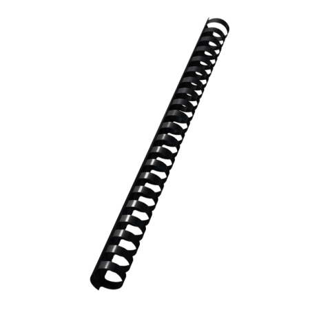 Dorsi plastici a 21 anelli - dorso 19 mm - nero - Buffetti