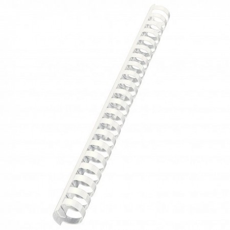 Dorsi plastici a 21 anelli - dorso 22 mm - bianco - Buffetti