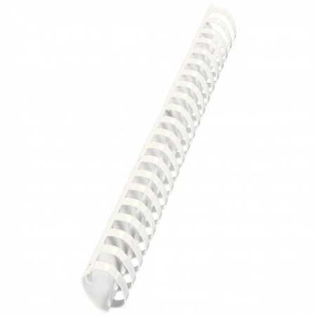Dorsi plastici a 21 anelli - dorso 38 mm - bianco - Buffetti