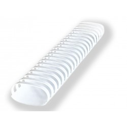 Dorsi plastici a 21 anelli - dorso 51 mm - bianco - Buffetti 2