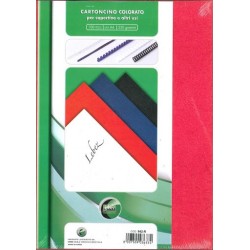 Cartoncini per rilegatura - rosso - 250 g - Lebez