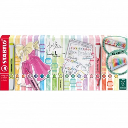 Evidenziatori Stabilo Swing cool + swing cool Pastel - 18 pezzi