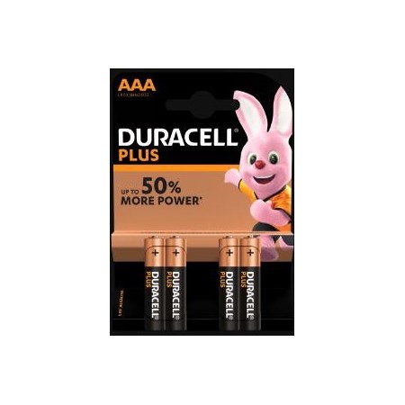 Batterie alcaline Plus  - ministilo - AAA - 4 pile - Duracell