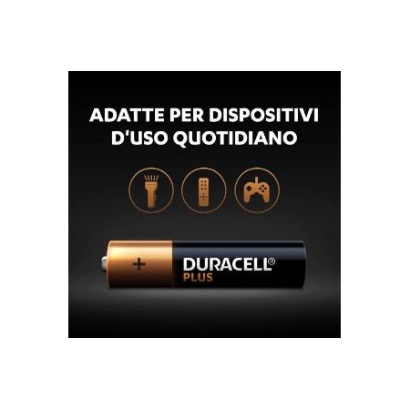 Batterie alcaline Plus  - ministilo - AAA - 4 pile - Duracell