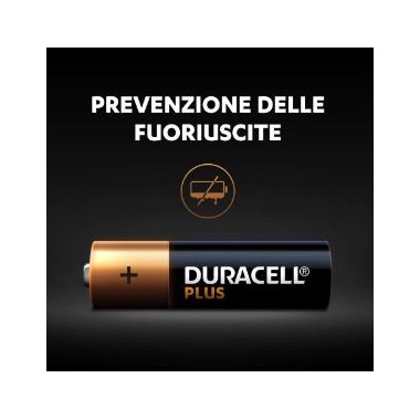 Batterie alcaline Plus - stilo - AA - 4 pile - Duracell