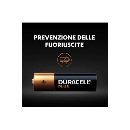 Batterie alcaline Plus - stilo - AA - 4 pile - Duracell