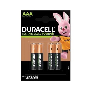 Batterie ricaricabili - ministilo - AAA - 4 pile - Duracell
