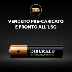 Batterie ricaricabili - ministilo - AAA - 4 pile - Duracell 2