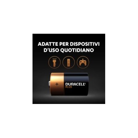 Batterie alcaline plus - D - Duracell
