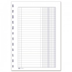 Registro scadenzario Gennaio-dicembre - 96 pagine - 24 x 17