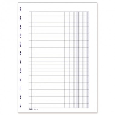 Registro Scadenzario Gennaio-Dicembre - 120 pagine - 24 x 17