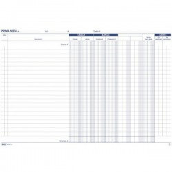 Primanota cassa - Entrate-Uscite-2 doppie colonne - 29,7 x 21,5