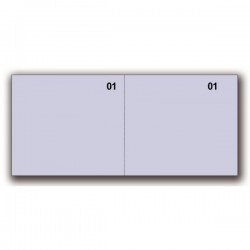 Scontrini numerati generici - 2 tagliandi - blu - 5,8 x 13 cm