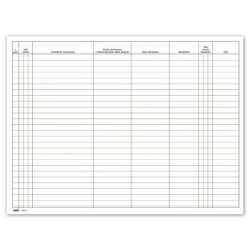 Registro giornale circolazione mezzi di trasporto - 24 x 31,5 cm