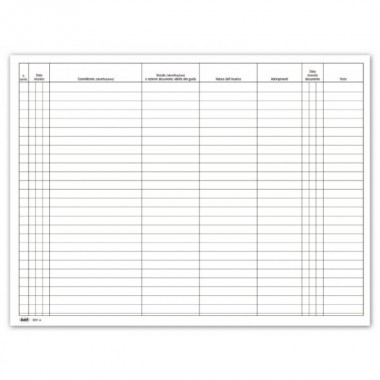 Registro giornale circolazione mezzi di trasporto - 24 x 31,5 cm Registro giornale circolazione mezzi di trasporto - 24 x 31,5 cm