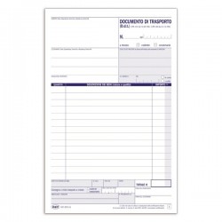Documento di trasporto - 50 fogli - duplice copia - 21,5 x 14,8 cm