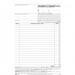 Documento di trasporto - duplice copia - snap out - 31 x 21 cm