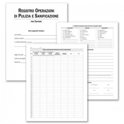 Registro pulizia e sanificazione per Cantieri - 31 x 24,5 cm