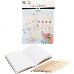 Mini Creative Kit - Quaderno con matite